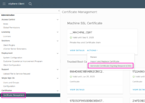 Replacing the vCenter Machine Certificate …and don’t forget the VxRail ...